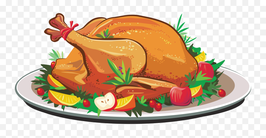 Clipart Turkey Roast - Thanksgiving Cooked Turkey Clipart Png,Turkey Clipart Transparent Background
