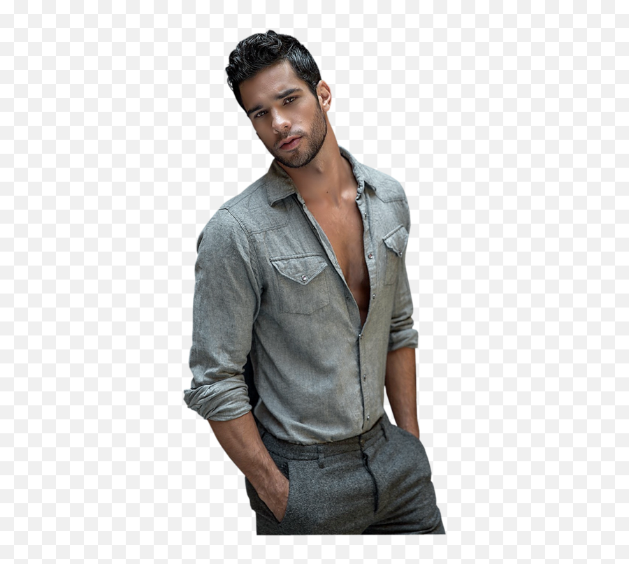 Download Hd Male Models Hairstyle - Male Celebrities Wearing Shirt Png,Male Model Png