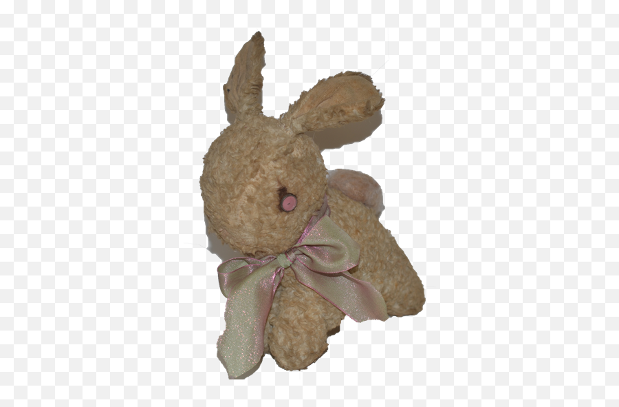 Download Hd Old Bunny Rabbit Stuffed Animal Doll Friend - Old Bunny Stuffed Animal Png,Bunny Transparent