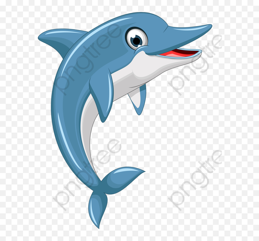 Cartoon Dolphin Clipart Dolphi 861640 - Png Cute Cartoon Dolphin Png,Dolphin Clipart Png