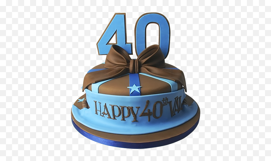 Birthday Cake For His 40th - Birthday Cake Png,Birthday Cake Transparent
