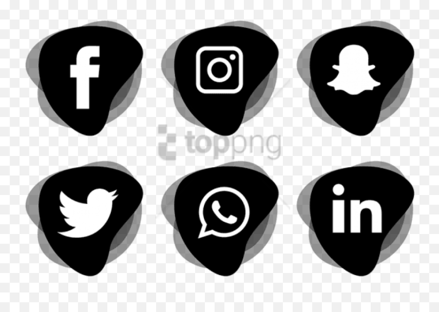 Social Media Clipart Vector - Social Media Logo Png,Social Media Icons Transparent Background