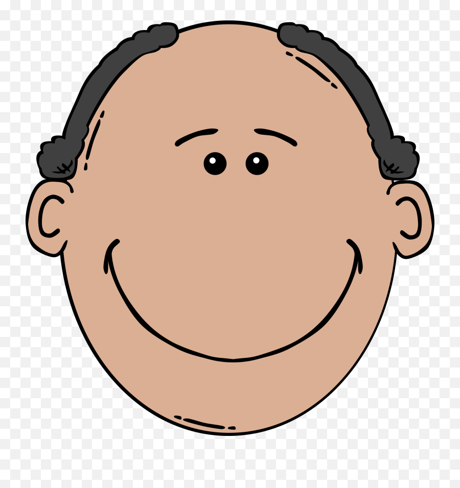 Bald Cartoon Man Transparent Png - Cartoon Man Face,Bald Head Png