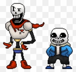 Undertale Papyrus Sprite Pixel Art - Sans And Papyrus Png,Sans Png