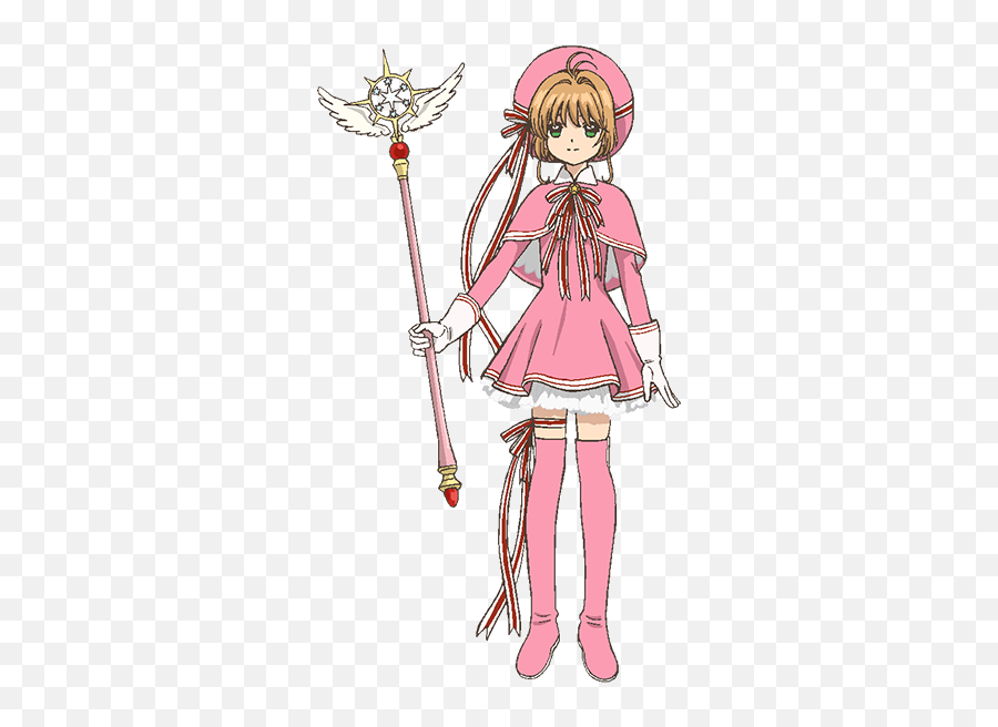 Pink Ribbon Dress Costume Cardcaptor Sakura Wiki Fandom - Sakura Card Captor Costume Png,Pink Ribbon Png