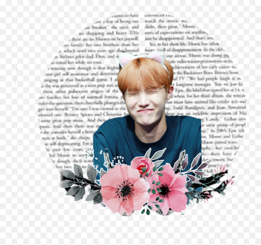 Download Bts Jhope Edit Cute Flower Bangtanboys Simple Png