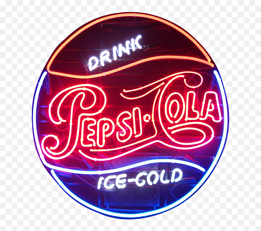 Download Free Png Pepsi Cola Soda Neon Sign For Sale Hanto - Pepsi Neon Sign Vintage,For Sale Sign Png