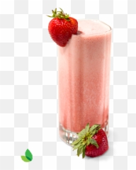 Fresh Strawberry Banana Sunrise Smoothie Recipe With Truvía - Strawberry Smoothie Png,Transparent Strawberry