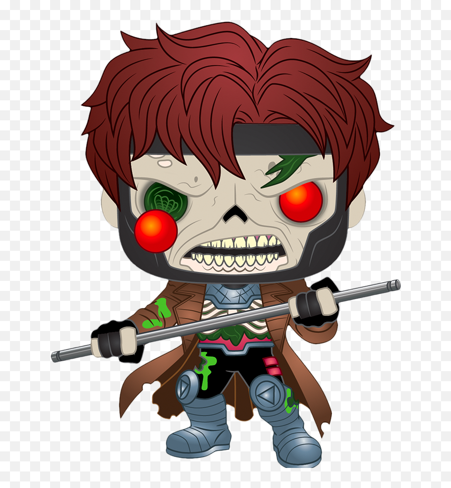 Funko Pop Marvel Zombies - Gambit Zombie Funko Pop Marvel Zombies Gambit Png,Gambit Png