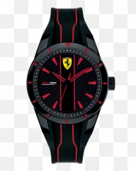 Red Watch Ferrari Full Size Png Download Seekpng - Ferrari Watch 0830481,Ferrari Png