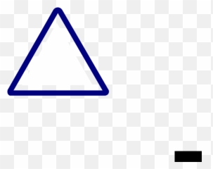 Thin Blue Warning Sign Clip Art - Triangle png