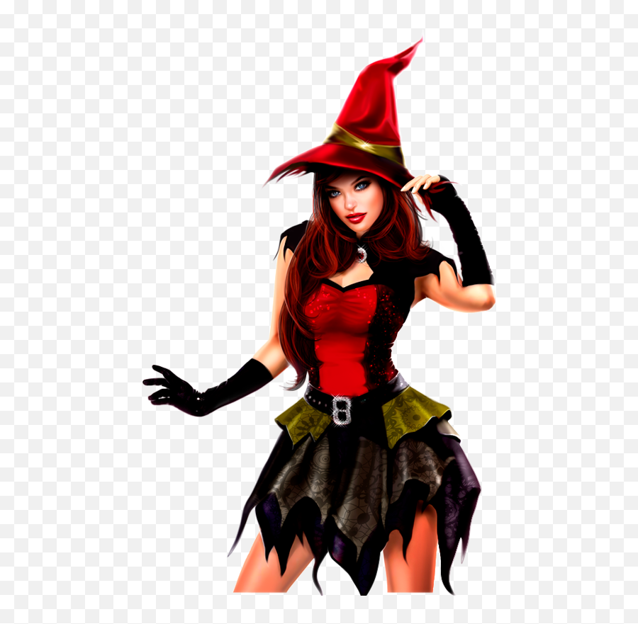 Download Halloween Sorcières Sexy Witches Personnages Png - Png Sexy Witch,Witches Hat Png