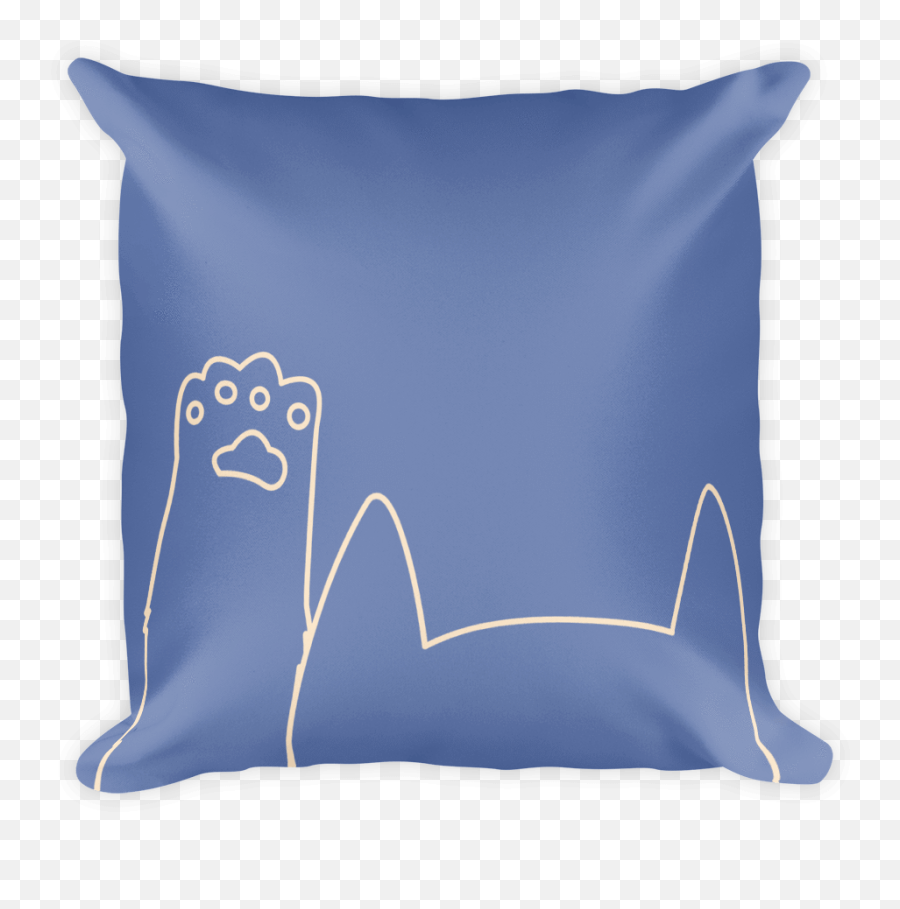 Minimalist Cat U0027hands - Upu0027 Square Pillows Pillow Png,Hands Up Png