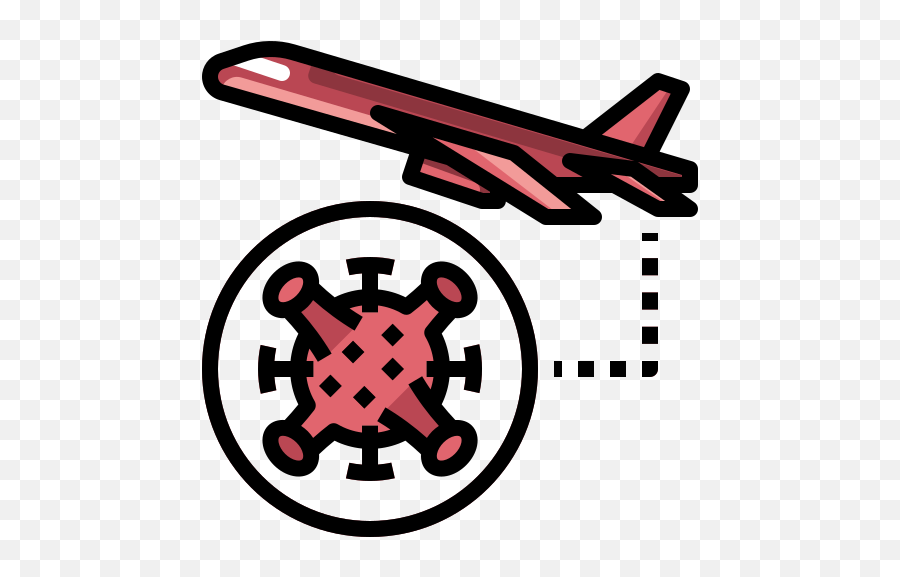 Travel Flight Coronavirus Prohibition Plane Free Icon Of - Coronavirus Png,Plane Icon Png