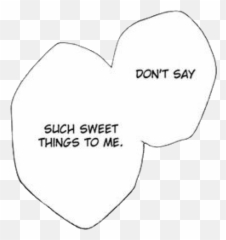 Anime Manga Text Bubble Textbubble Sticker By Ash - Illustration png