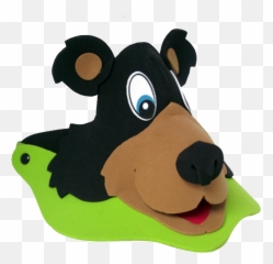 Black Bear Visor - Viseras De Oso En Foami 1000x1000 Png Biseras De Animales Foami,Oso Png