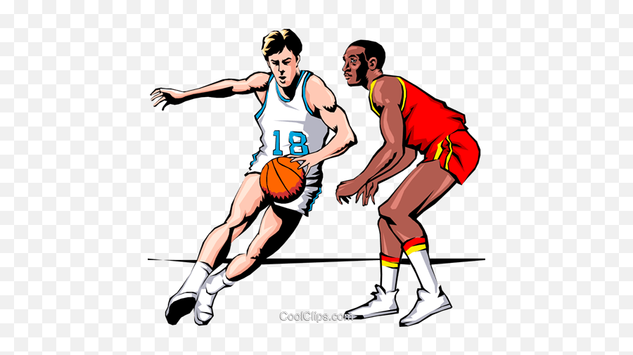 Basketball Player Dribbling Ball Royalty Free Vector Clip - Basketball Players Clip Art Png,Basketball Vector Png