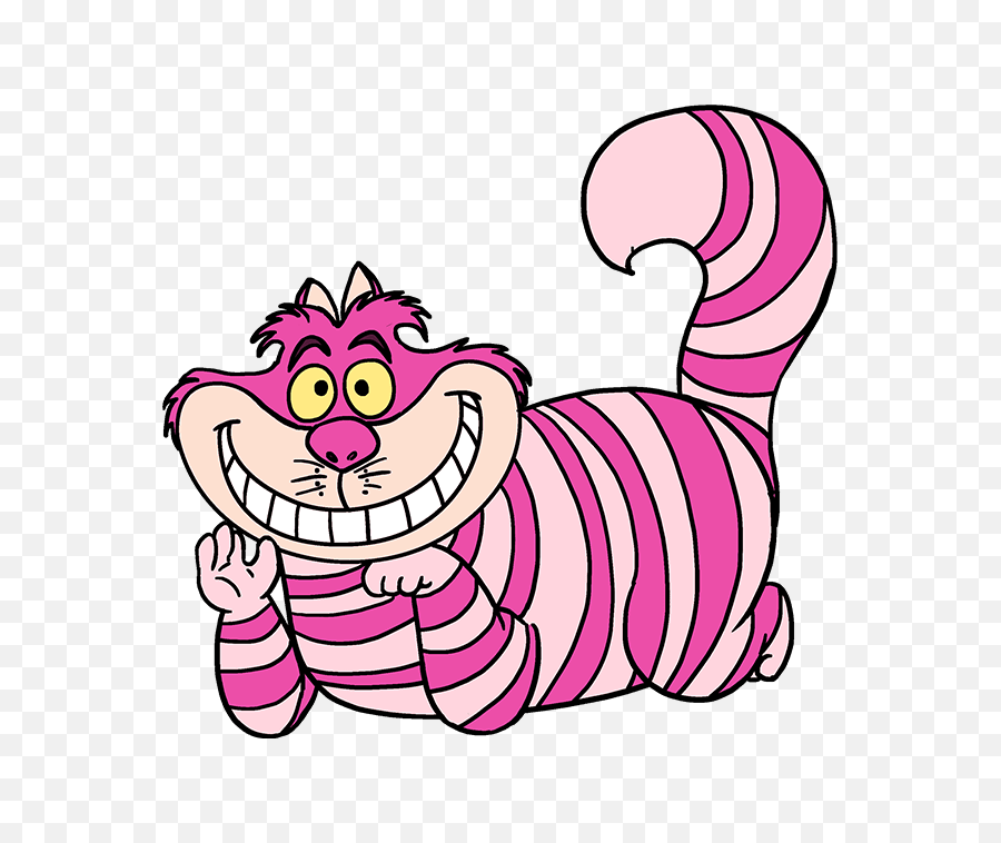 Cheshire Cat Drawing Easy - Cheshire Cat Easy Drawing Png,Cheshire Cat Png