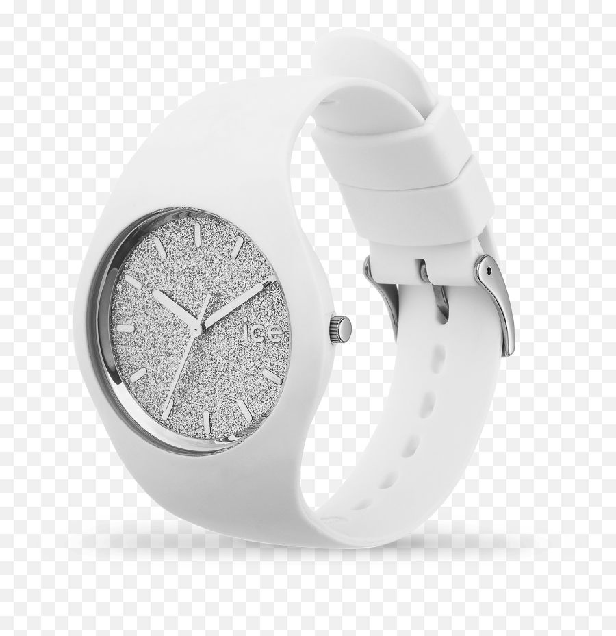 Download Ice Watch Glitter White Rose Gold Hd Png - Analog Watch,White Sparkle Png