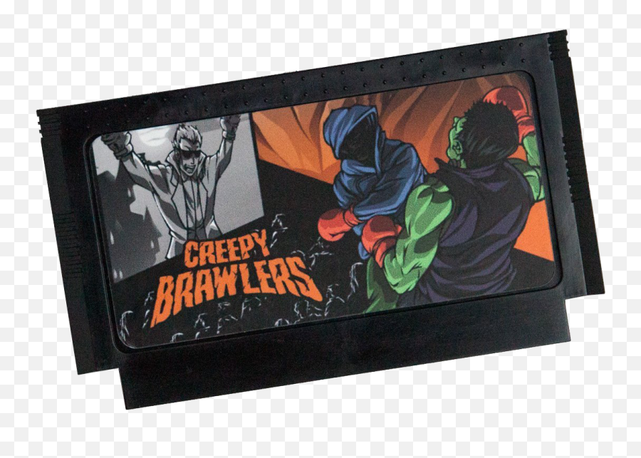 Creepy Brawlers - Famicom Cartridge Only Art Png,Creepy Transparent