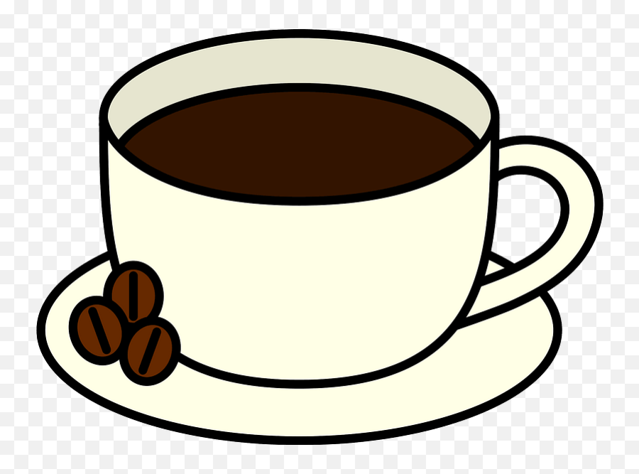 Cup Of Coffee With Beans - Clipart Coffee With Beans Png,Cup Of Coffee Transparent