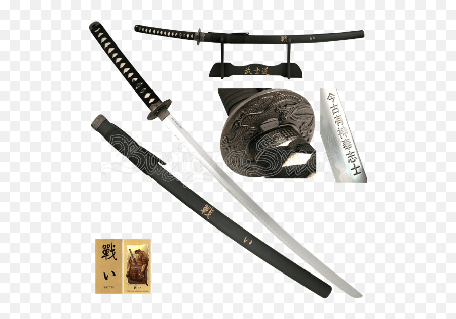 Battle Katana With Display Stand - Hanzo Hattori Samurai Sword Png,Katana Transparent