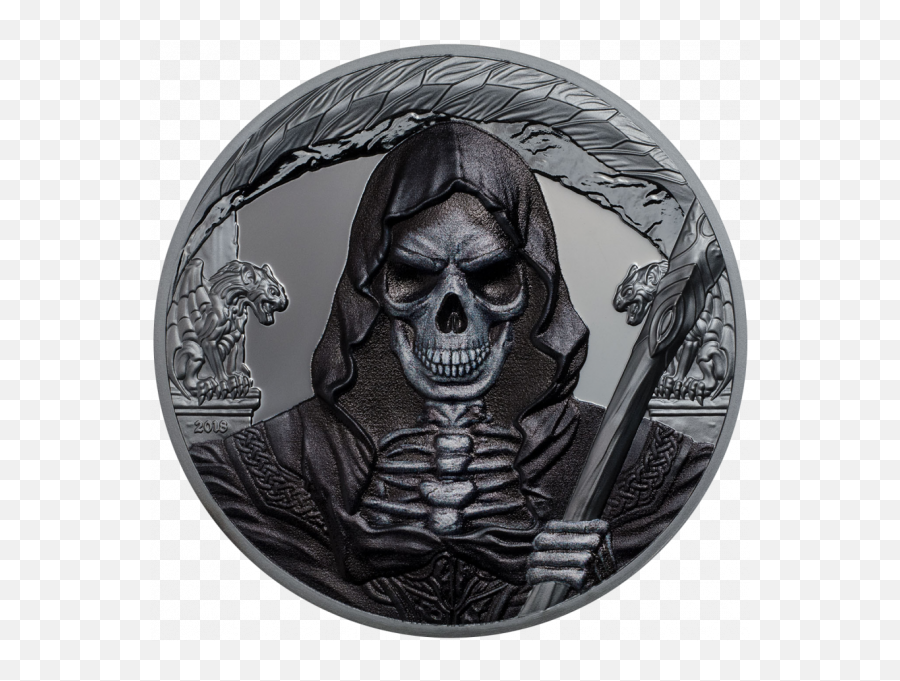 Grim Reaper - The Death 1000 Francs 2018 Equatorial Grim Reaper Coin Png,Grim Reaper Logo