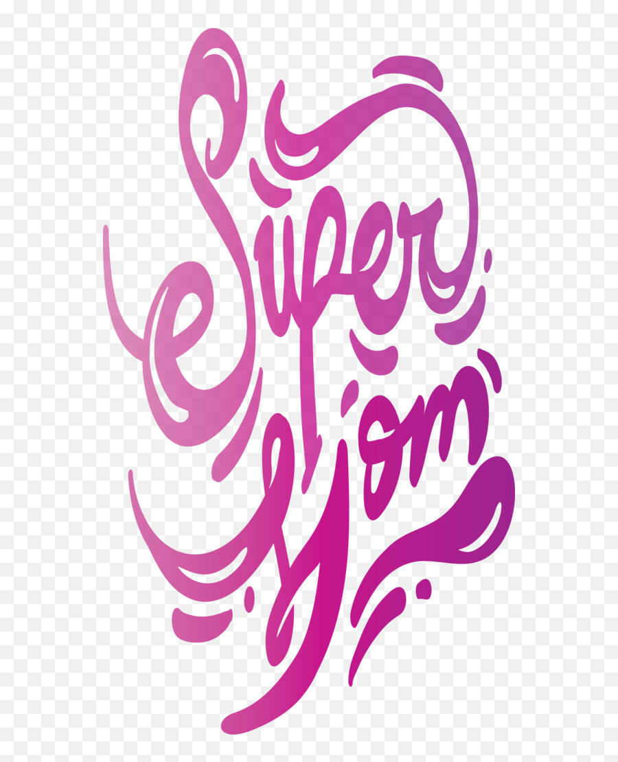 Logo Calligraphy Pattern For Super Mom - Dot Png,Mothers Day Logo