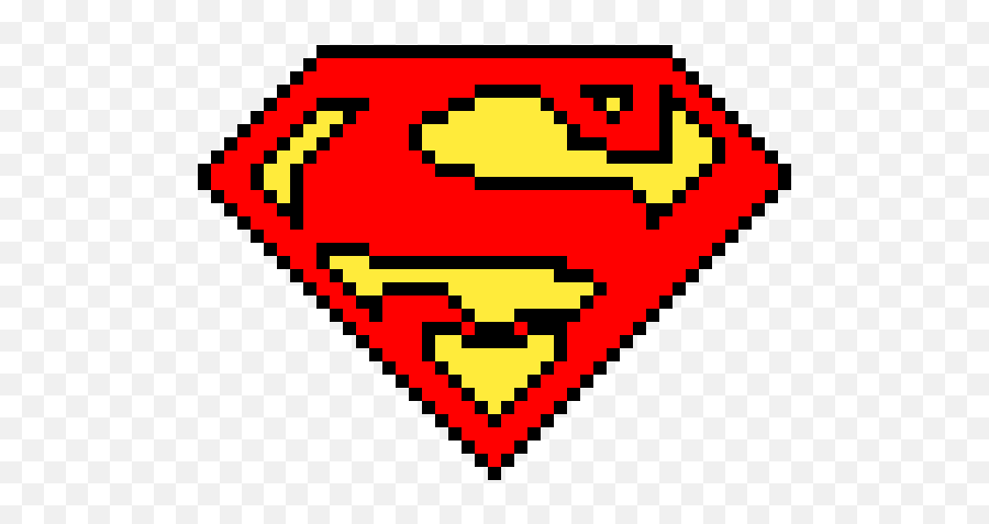 Minecraft Pixel Art Superman - Minecraft Pixel Art Superman Png,Minecraft Logo Pixel Art