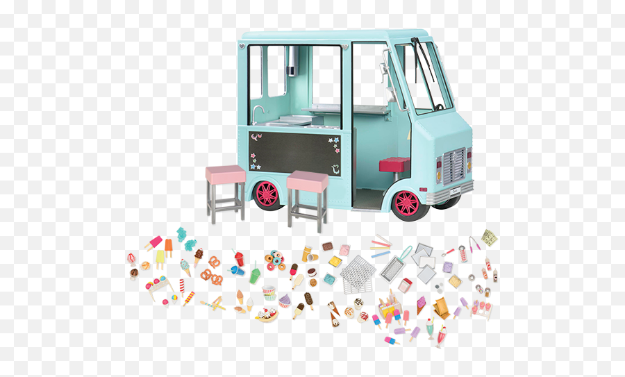 Our Generation 18 - American Girl Doll Ice Cream Truck Png,Ice Cream Truck Png