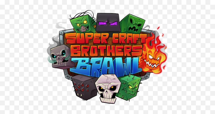 Minecraft Drawing - Super Craft Brothers Brawl Png,Minecraft Server Logos