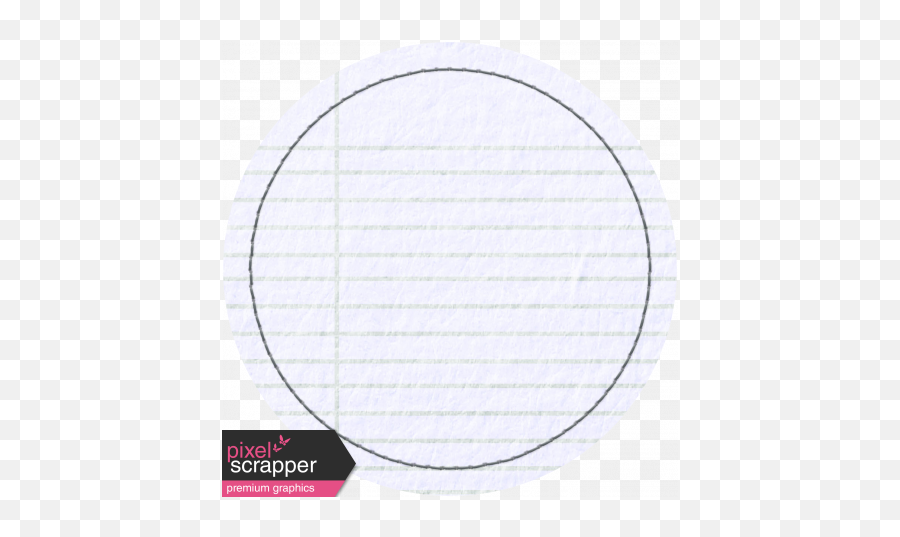 Notebook Paper Circle With Stitching Graphic By Marisa Lerin - Dot Png,Notebook Paper Transparent Background
