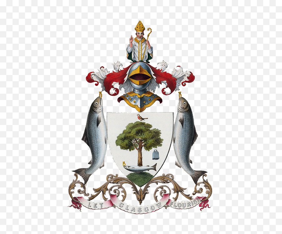 Fileglasgow Coat Of Armspng - Glasgow Coat Of Arms Vector,Coat Of Arms Template Png