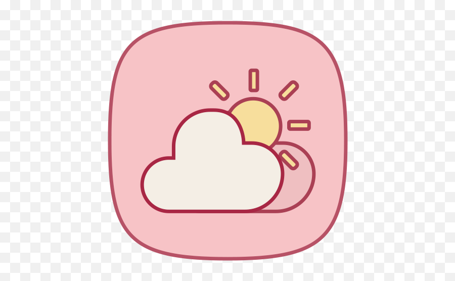 Shortcut Icon Weather Icons App - Weer Icon Pink Png,Weather App Icon