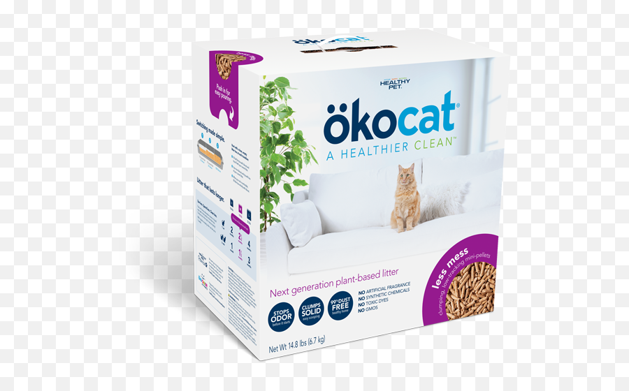 Ökocat Natural Cat Litter Healthy Pet - Okocat Natural Wood Clumping Cat Litter Png,Cat Toy Icon