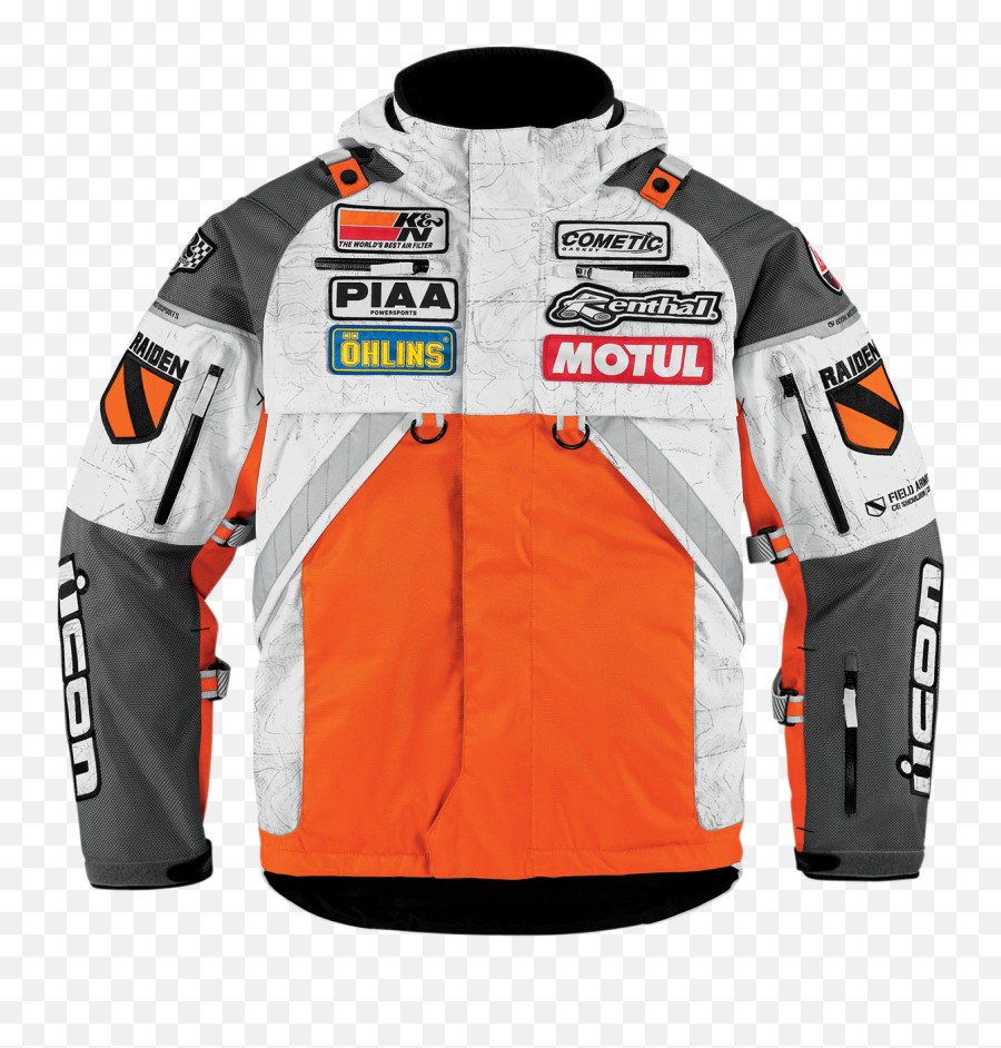 Patrol Raiden Waterproof Jacket - Adventure Jacket Orange Motorcycle Png,Icon Overlord Leather Jacket