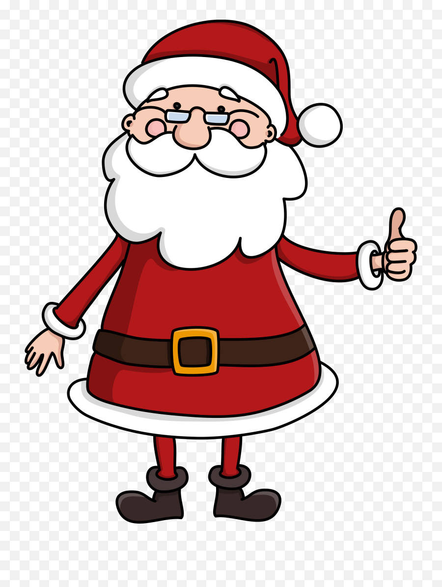 Filecute Santa Claus Character Giving The Thumbs Upsvg - Santa Claus Thumbs Up Cartoon Png,Santa Png