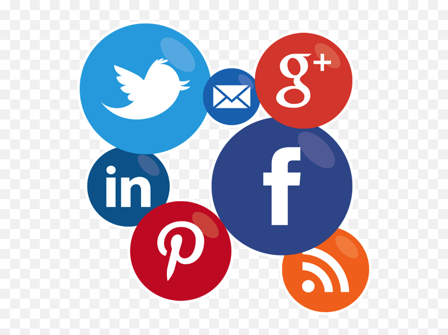 Social Media Combined Icon Clipart - Social Media Integration Icon Png,Social Network Icon Png