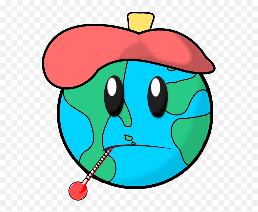 Sick Earth Clipart - Planeta Tierra Dibujo Animado Png,Earth Clipart Png