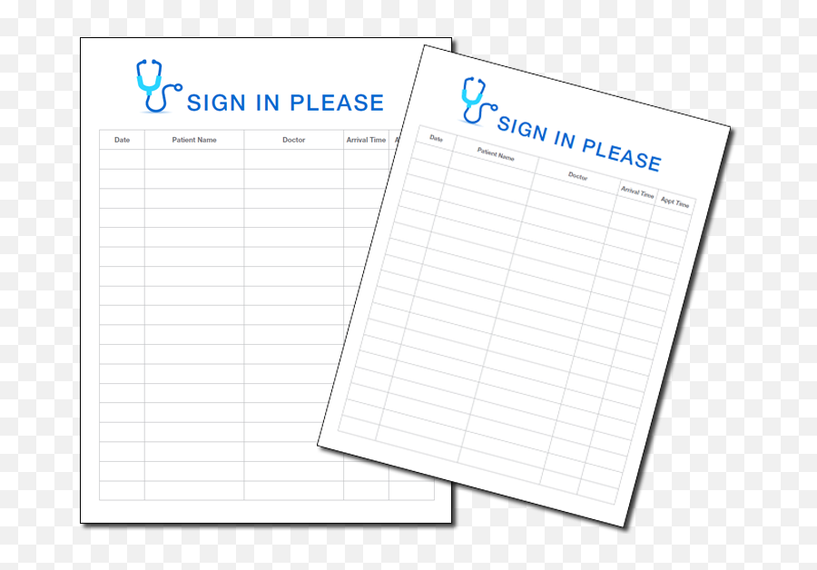 Printable - Sign In Sheets For Doctors Office Fellowes Sign In Sheet Template Doctors Office Png,Doctors Office Icon