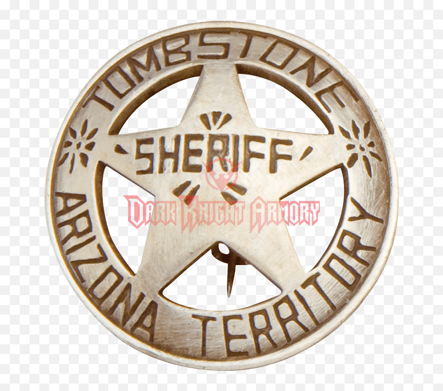 Download Round Tombstone Sheriff Badge - Sheriff Badge Old Solid Png,Sheriff Icon