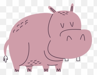 Hippopotamus Stickers - Free animals Animal Figure png