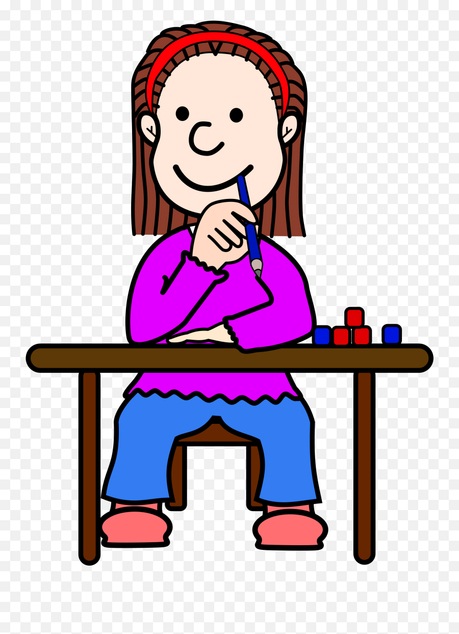 Student Thinking Clipart - 51 Cliparts Student Clipart Transparent Background Png,Girl Clipart Transparent Background