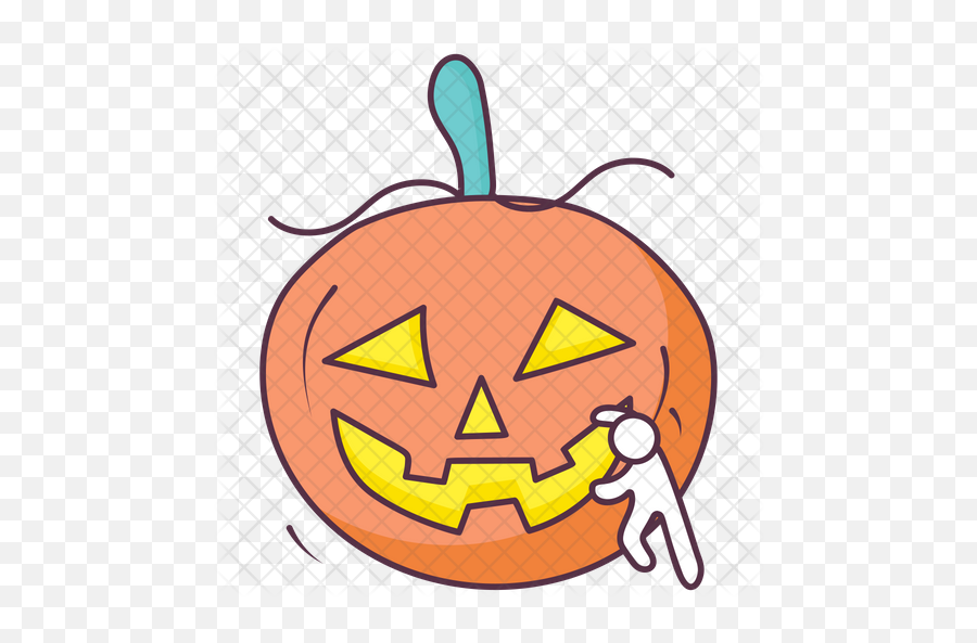 Halloween Pumpkin Icon Of Colored - Clip Art Png,Scary Pumpkin Png