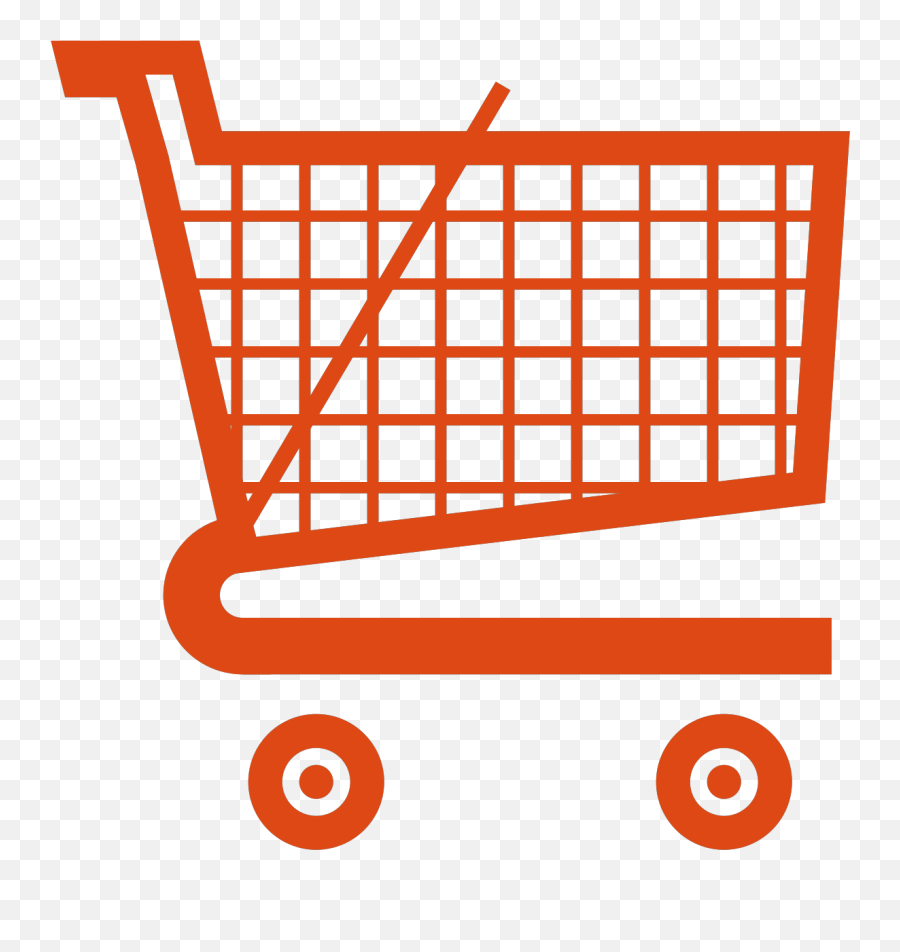 Orange Shopping Cart Png Svg Clip Art For Web - Download Shopping Cart Trolley Png,Shoping Cart Icon