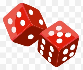Red Dice Png Transparent Cartoon - Vector