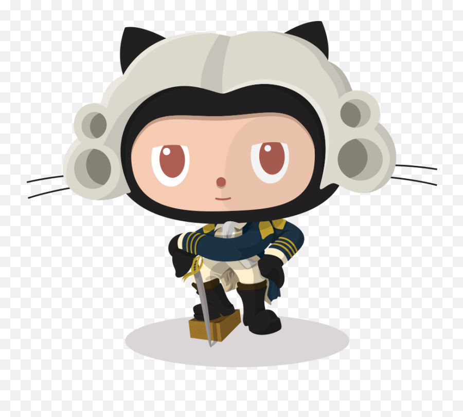 Download Octocat Github Logo Transparent - Octdrey Catburn Github For Government Octocat Png,Git Hub Logo