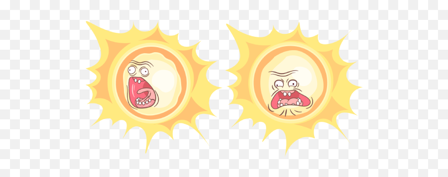 Rick And Morty Screaming Sun Cursor U2013 Custom Browser - Rick And Morty Screaming Sun Png,Rick And Morty Portal Png