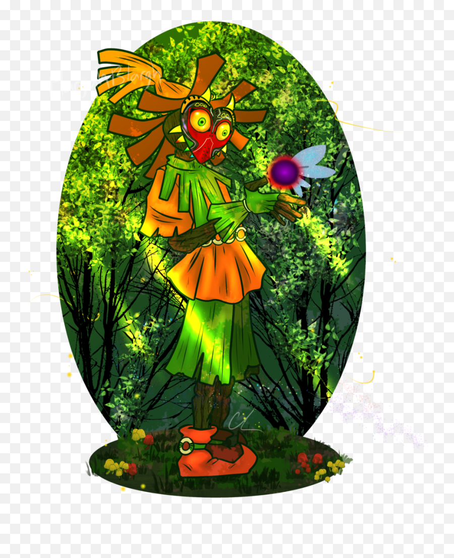 Skullkid - Daytime By Flargahblargh On Newgrounds Illustration Png,Skull Kid Png