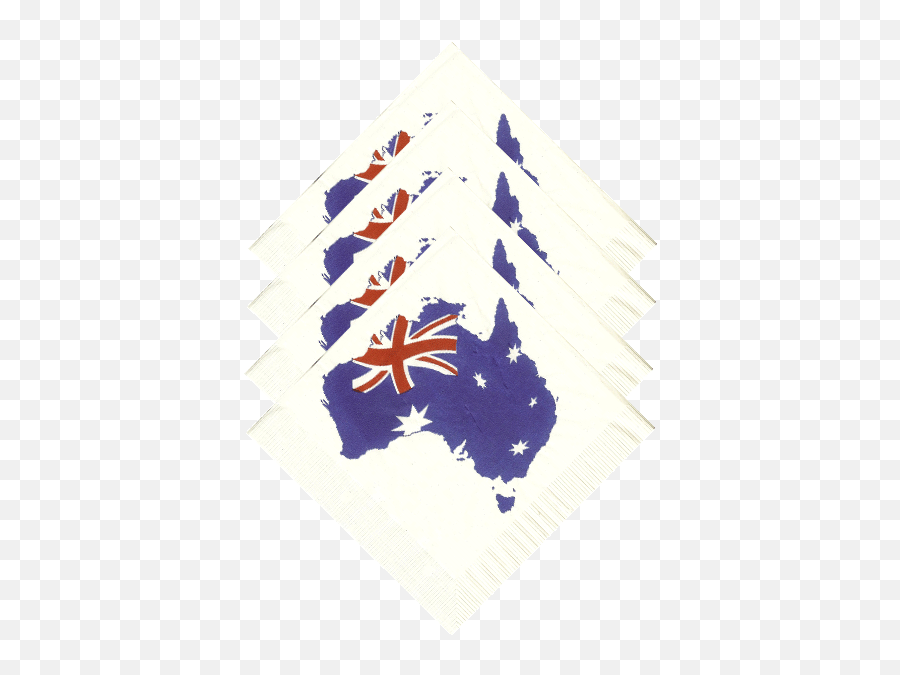 Aussie Productscom Australian Flag Luncheon Napkins Pack - My Trip To Australia Png,Australian Flag Png